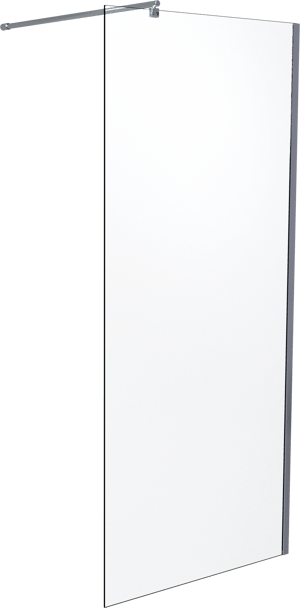 SanyOne inloopdouche 90 x 195 cm helder glas glanzend chroom profiel