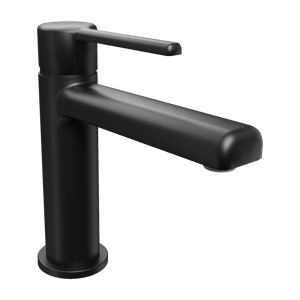 Linie Otis Coolstart standaard wastafelkraan mat zwart