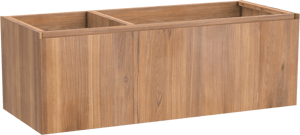 Balmani Idra meuble sous-lavabo suspendu 135 x 55 cm asymétrique droite teck 4 tiroirs