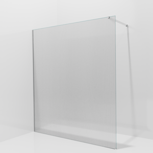 Balmani Modular inloopdouche: 180 x 200 cm, Ribs met coating, Glanzend chroom profielen
