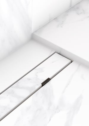 Hansgrohe RainDrain Rock Fertigset Duschrinne kürzbar