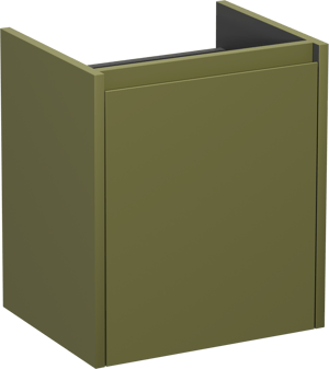 Storke Seda meuble sous-vasque suspendu 45 x 35 cm vert olive porte