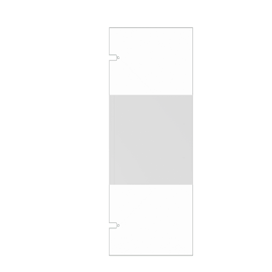 Balmani Senses Design paroi en verre pour porte de douche pivotante