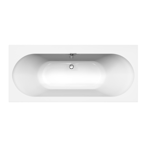 Villeroy & Boch Oberon 2.0 tweepersoons inbouwbad 180 x 80 cm quaryl Glanzend Wit