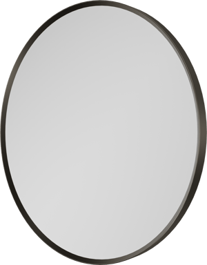 Balmani Auro ronde toiletspiegel Brushed GunMetal Ø 45 cm