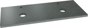 Balmani Rock Doppelwaschtischplatte, Granit poliert, 135 x 55 cm
