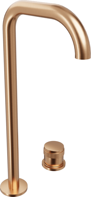 Blaufoss Pavilion Flat robinet de lavabo haut Brushed Rosegold