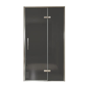 Balmani Senses Design douche draaideur rechts 120 cm x 210 cm Rookglas, Chroom profielen, met coating