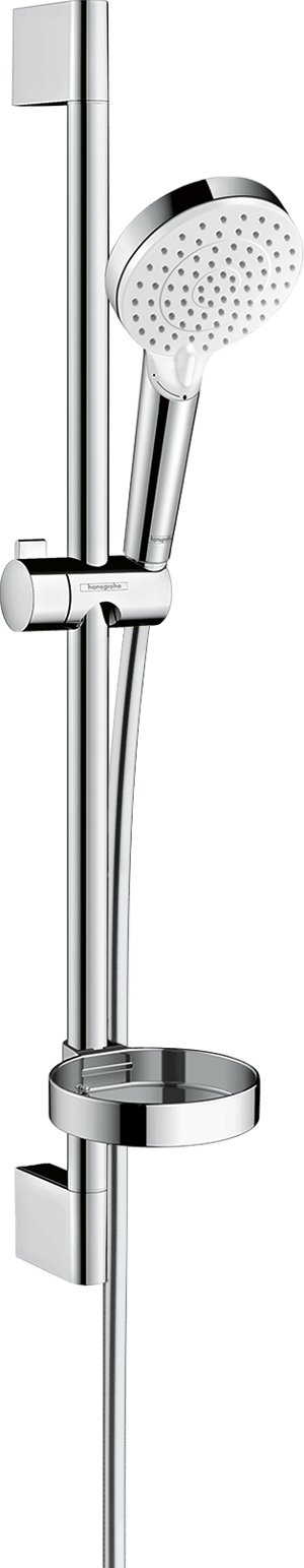 Hansgrohe Crometta Vario barre de douche avec pommeau de douche 11cm 2 fonctions jet chrome brillant