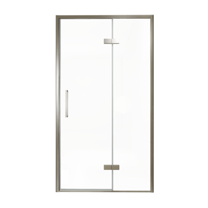 Balmani Senses Design douche draaideur rechts 120 cm x 210 cm Helder glas, Brushed GunMetal profielen