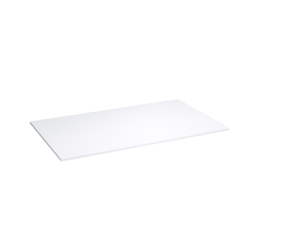 Storke Tavola enkel wastafelblad matte Solid Surface 80 x 46 cm