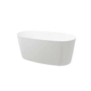 Luca Varess Sutilo baignoire îlot 140 x 70 cm acrylique Blanc Brillant