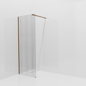 Balmani Modular douche à l'italienne: 80 x 200 cm, Mikado, Profil Brushed Rosegold