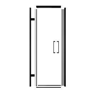 Balmani Senses Design jeu de profil pour porte de douche