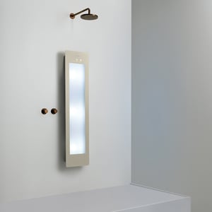 Sunshower Plus M en saillie en sand white avec lumière infrarouge et UV