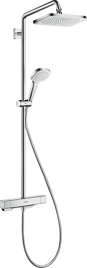 Hansgrohe Croma E280 Duschsystem mit Thermostat-Armatur Chrom Glänzend