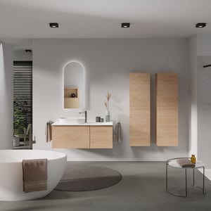 Balmani Forma meuble salle de bains avec tablette pour vasques Stretto