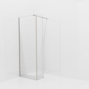 Balmani Modular douche à l'italienne avec paroi latérale fixe: 80 x 200 cm, Ribs, avec coating, Profil Brushed CoolMetal