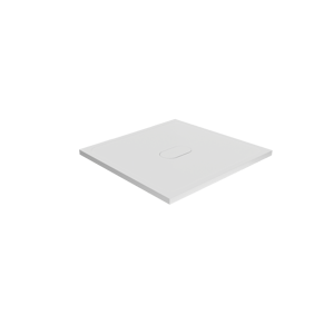 Balmani Artic douchebak 90 x 90 cm top solid mat wit