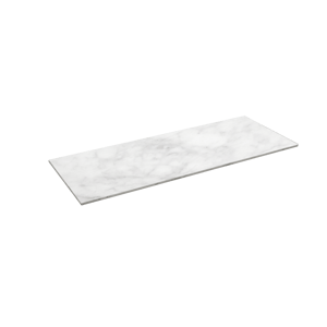 Balmani Stretto tablette simple ou double marbre carrara 135 x 55 cm
