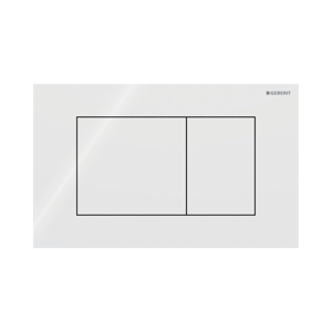 Sigma40 hoekig bedieningspaneel glanzend wit voor Sigma UP320 of UP720 inbouwreservoir