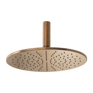 Blaufoss Round 300 Regendusche Duschkopf: Rund, Deckeneinbau, 30 cm, Brushed Rosegold