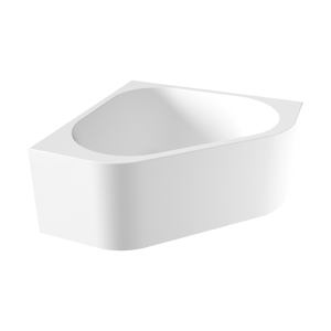 Luca Varess Idol tweepersoons hoekbad links of rechts 135 x 135 cm acryl mat wit