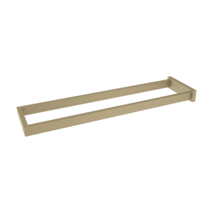 Blaufoss Noma dubbele handdoekhouder Brushed Champagne Gold 41cm