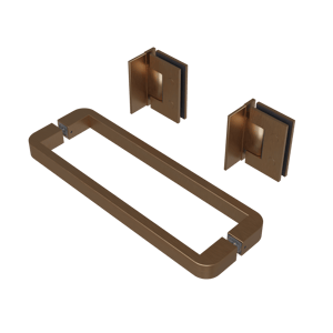 Balmani Modular douchedeur scharnieren en greep brushed rosegold