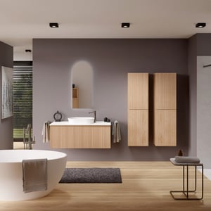 Balmani Forma meuble salle de bains avec tablette pour vasques Stretto
