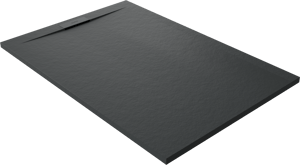 Balmani Andes Evolution receveur de douche 120 x 80 cm marbre composite Noir Mat