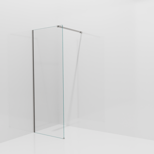 Balmani Modular Walk-In Dusche: 80 x 200 cm, Klarglas, Profil Brushed Inox