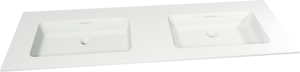 Storke Mata double vasque solid surface mat 150 x 52 cm