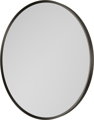 Balmani Auro ronde toiletspiegel Brushed GunMetal Ø 45 cm