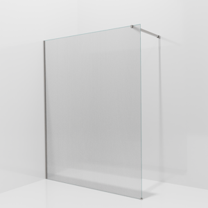 Balmani Modular Walk-In Dusche: 160 x 200 cm, Ribs, inklusive Coating, Profil Brushed Inox