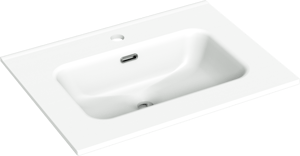 Linie Baro vasque simple porcelaine blanc mat 60 x 46 cm