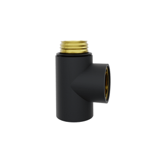 Santeg connecteur en T pour chauffage central Dual Fuel G1/2" noir mat