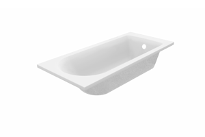 Luca Varess Rosala baignoire encastrable mono 160 x 70 cm acrylique blanc mat