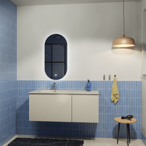 Storke Ribs Badmöbel Set mit Diva Waschtisch und Badspiegel