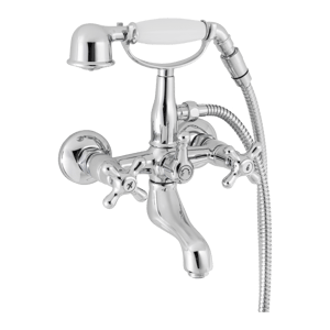 Blaufoss Star robinet baignoire avec douchette chrome brillant