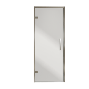Balmani Senses Design douche draaideur links 90 cm x 210 cm Reflex spiegelglas, Chroom profielen, met coating