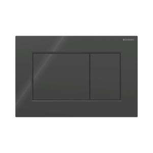 Sigma01 Betätigungsplatte, eckig, schwarz glänzend für Sigma UP320 und UP720 Einbauspülkasten