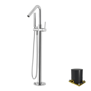 Blaufoss Round Move vrijstaande badkraan chroom