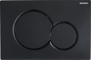 Sigma01 plaque de déclenchement Noir Brillant pour UP320 ou UP720 bâti-support