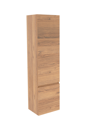 Balmani Lucida zwevende badkamerkast rechts teakhout 45 x 35 x 169 cm