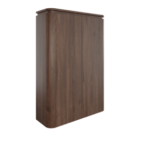 Balmani Moon zwevend badkamerkast amerikaans notenhout 90 x 32 x 130 cm