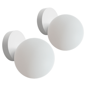 Balmani Orbis LED Beleuchtung 12 cm weiß (2er-Set)