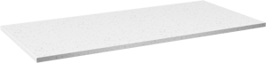 Linie Lado Einzelwaschtischplatte, Melamin in Terrazzo Weiß, 90 x 46 cm