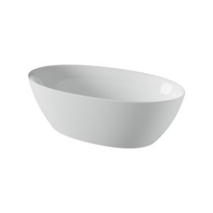 Luca Varess Dias ovaal vrijstaand bad 170 x 82 cm acryl glanzend wit