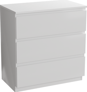 Linie Lado meuble salle de bains à poser 80 x 46 cm blanc brillant avec Lado tablette simple en marbre composite blanc mat